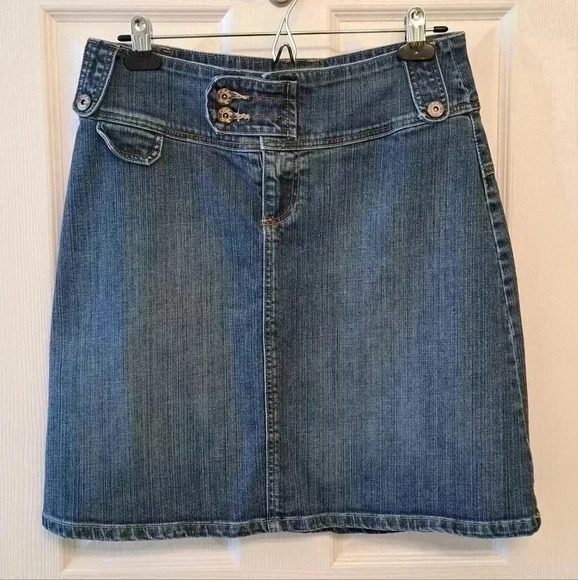 90's Vintage Denim Skirt Blue Womens Size 10 - Picture 8 of 8